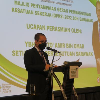 23 Mei 2022 - Majlis Penyerahan Geran Pembangunan Kesatuan Sekerja (GPKS) 2022 Zon Sarawak