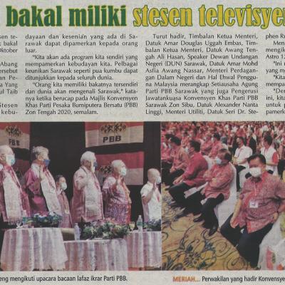 1. Sarawak Bakal Miliki Stesen Televisyen Sendiri 4.10.2020. Pg.3