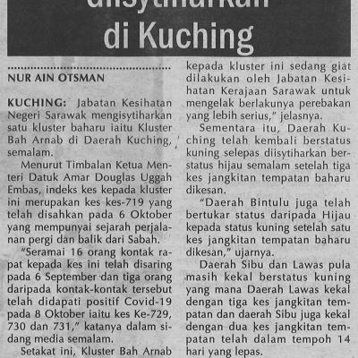 3. Kluster Baharu Diisytiharkan Di Kuching 9.10.2020. Pg.4