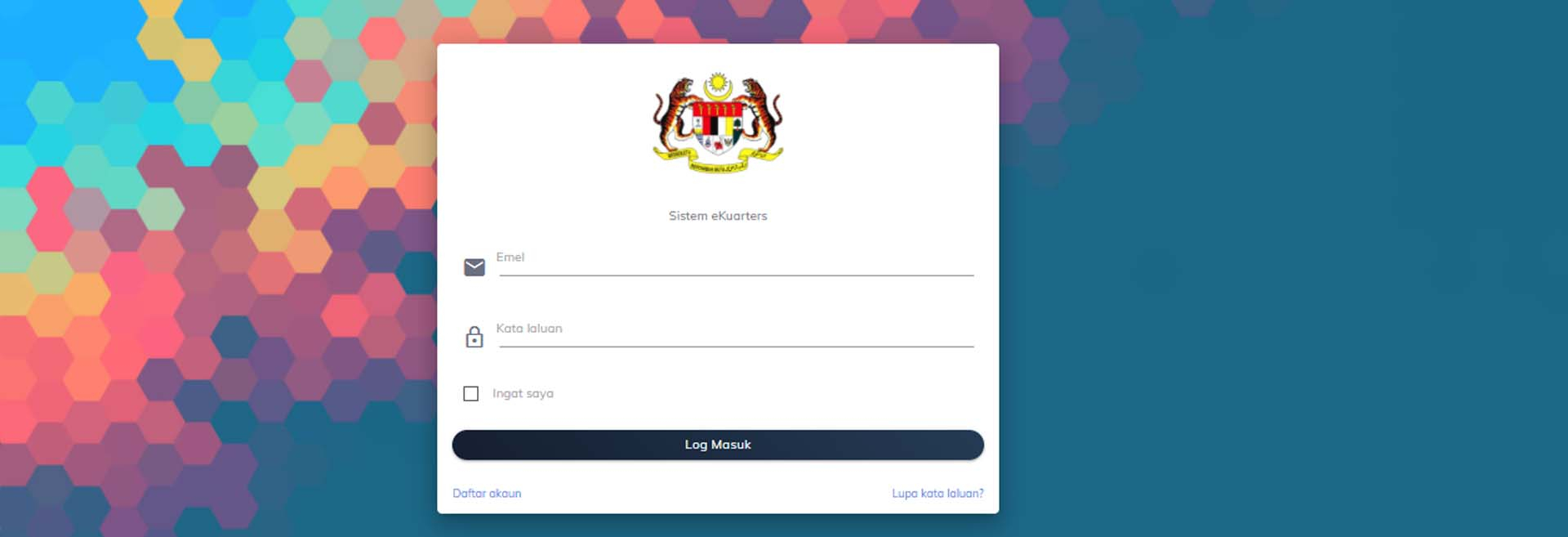 Sistem eKuarters : Gangguan Teknikal Menyebabkan Rekod Permohonan Menduduki Kuarters Dalam Dalam Tempoh 01 Mac 2021 Sehingga 30 Jun 2021 Gagal Diakses.