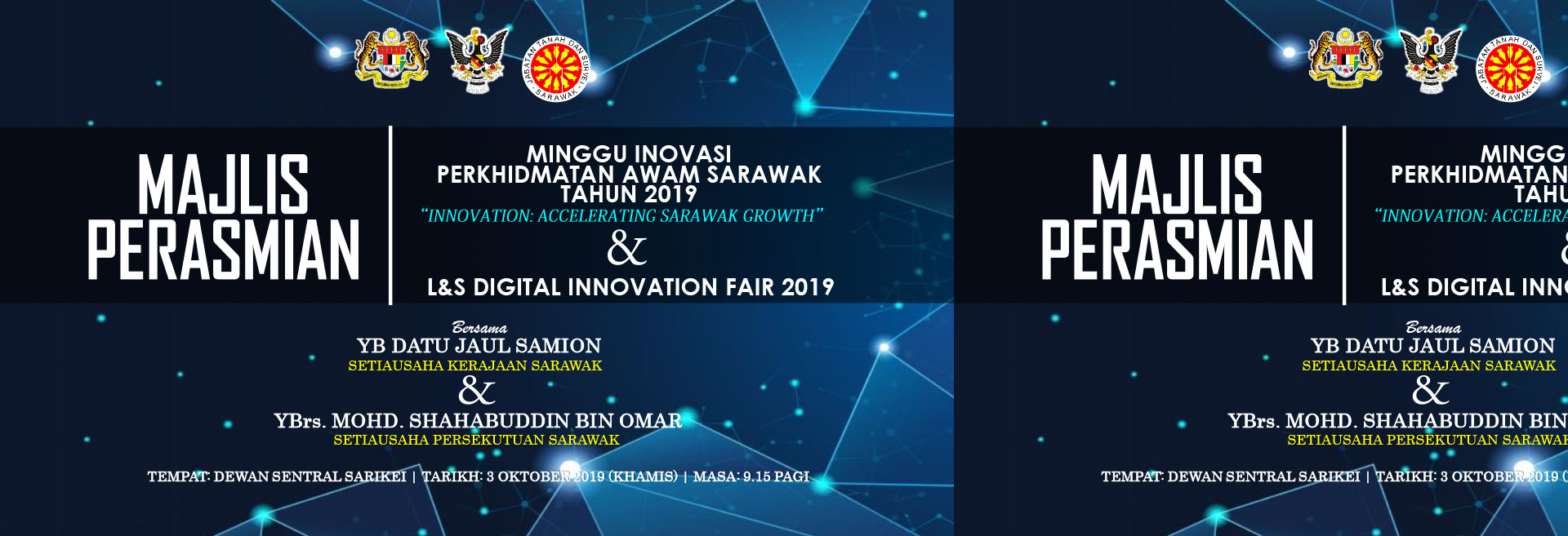 Montaj Perasmian Minggu Inovasi Perkhidmatan Awam Sarawak 2019