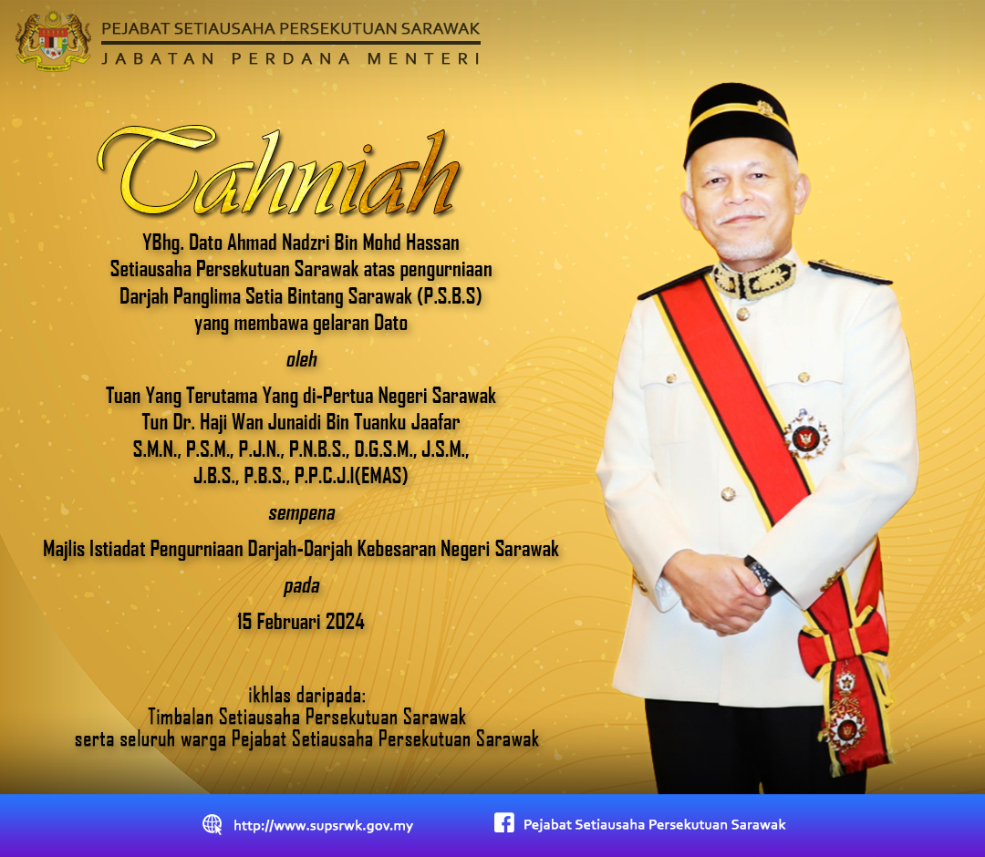 Ucapan Tahniah SUP Sarawak