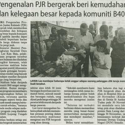 10 November 2025 Utusan Borneo Pg.5 Pengenalan Pjr Bergerak Beri Kemudahan Dan Kelegaan Besar Kepada Komuniti B40