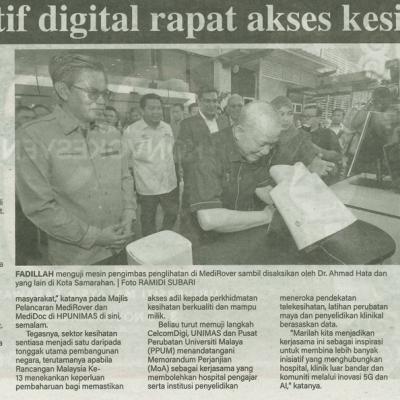 2 November 2025 Suara Sarawak Pg.4 Inisiatif Digital Rapat Akses Kesihatan
