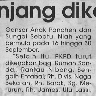 17.9.2021 Utusan Sarawak Ms 4 17 Rumah Panjang Dikenakan Pkpd