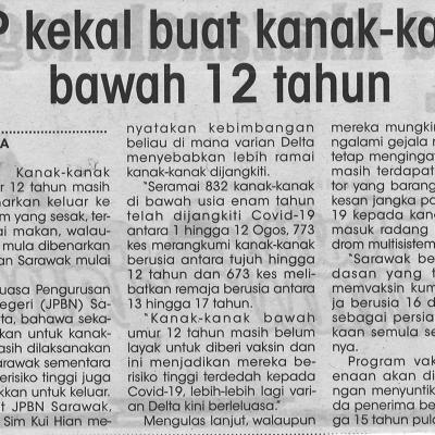 19.9.2021 Mingguan Sarawak Ms 4 Sop Kekal Buat Kanak Kanak Bawah 12 Tahun