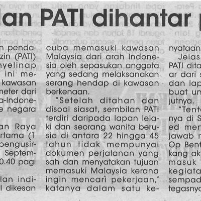 22.09.2021 Utusan Sarawak Pg. 2 Sembilan Pati Dihantar Pulang