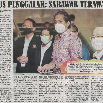 27.9.2021 Utusan Sarawak Ms 1 Dos Penggalak Sarawak Terawal