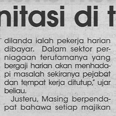 9.9.2021 Utusan Sarawak Pg.5 Amalkan Sanitasi Di Tempat Kerja