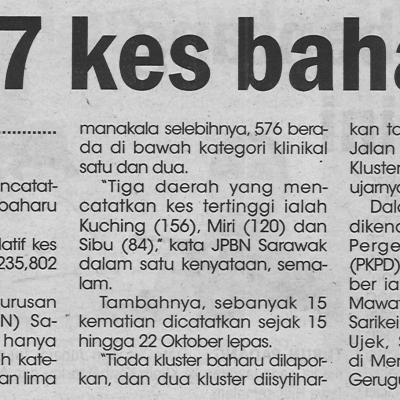 24.10.2021 Mingguan Sarawak Pg.5 587 Kes Baharu