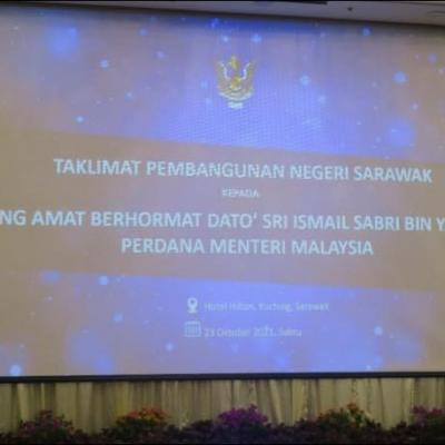 23 OKTOBER 2021- TAKLIMAT PEMBANGUNAN NEGERI SARAWAK KEPADA YAB DATO’ SRI ISMAIL SABRI BIN YAAKOB, PERDANA MENTERI MALAYSIA