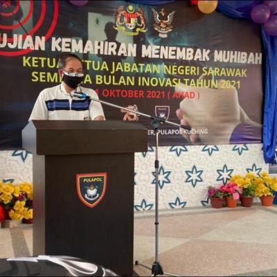 31 OKTOBER 2021- PERASMIAN PROGRAM UJIAN KEMAHIRAN MENEMBAK MUHIBAH KETUA-KETUA JABATAN PERSEKUTUAN DI SARAWAK DAN KETUA-KETUA JABATAN BAWAH KERAJAAN SARAWAK