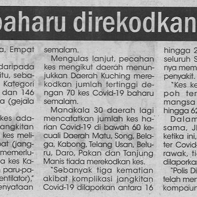 22.11.2021 Utusan Sarawak Pg.4 245 Kes Baharu Direkodkan Semalam