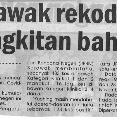 7.11.2021 Mingguan Sarawak Pg.4 Sarawak Rekod 499 Jangkitan Baharu
