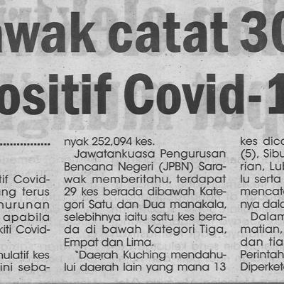 23.12.2021 Utusan Sarawak Pg.4 Sarawak Catat 30 Kes Positif Covid 19