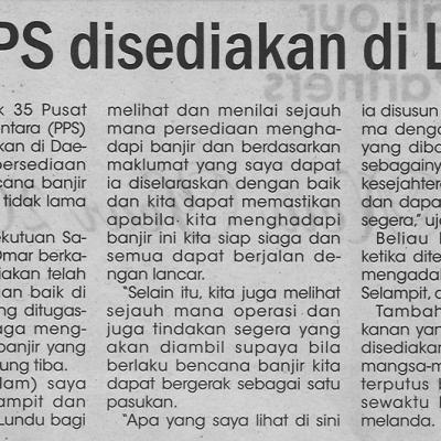 1.1.2022 Utusan Sarawak Pg.4 35 Pps Disediakan Di Lundu