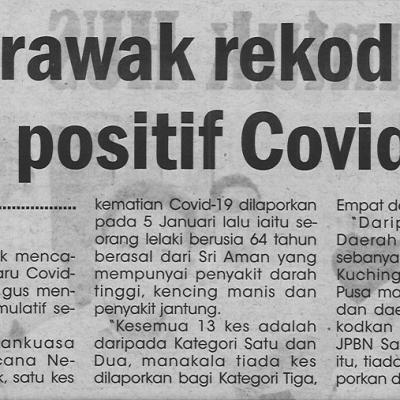 27.1.2022 Utusan Sarawak Pg.4 Sarawak Rekod 13 Kes Positif Covid 19