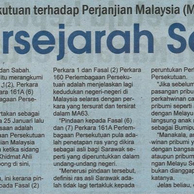 12.2.2022 Utusan Sarawak Pg.3 Hari Bersejarah Sarawak
