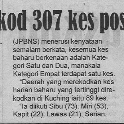 17.2.2022 Utusan Sarawak Pg.4 Sarawak Rekod 307 Kes Positif Covid 19