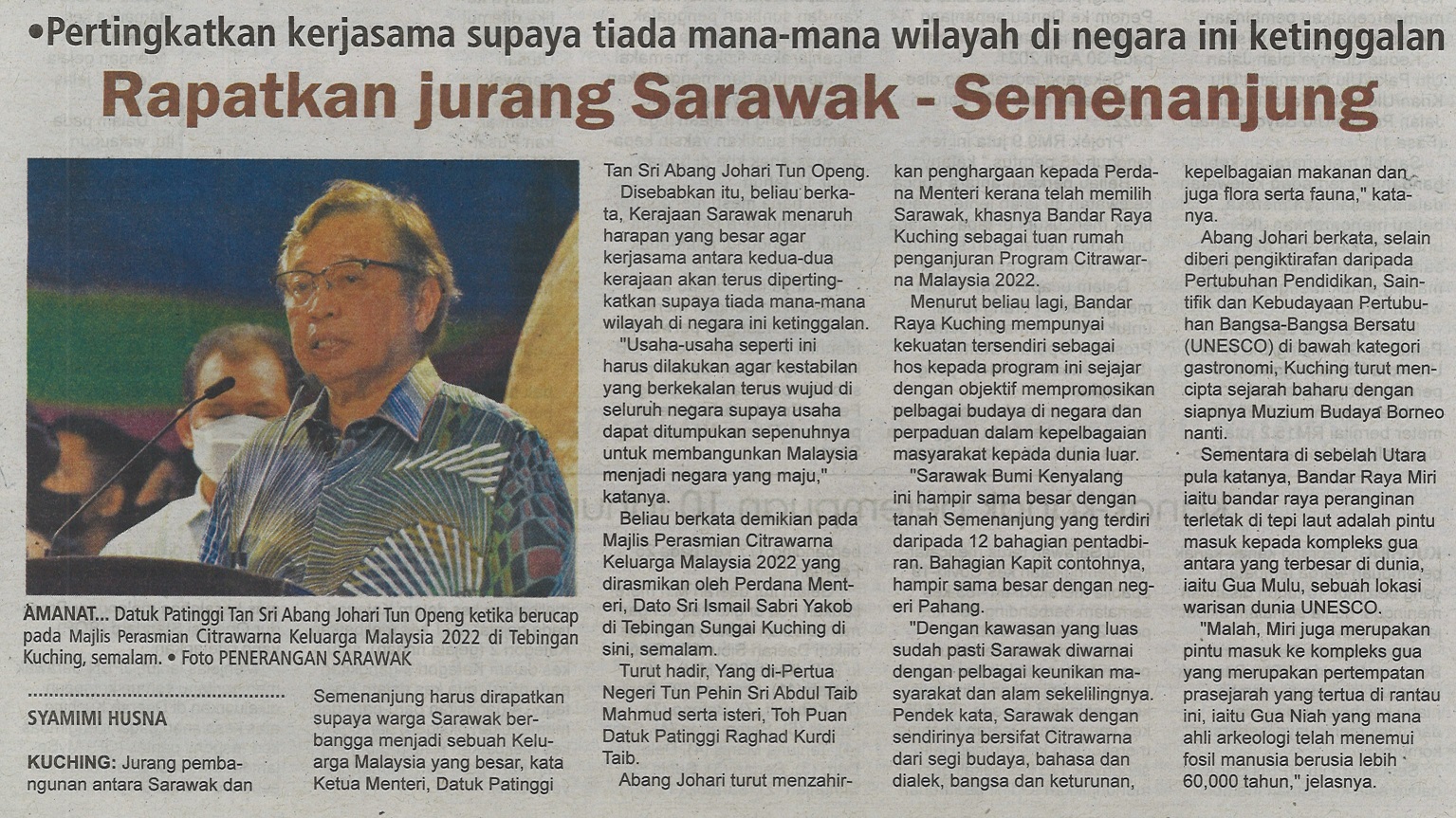 utusan sarawak hari ini