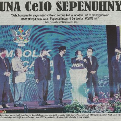 1.3.2022 Utusan Sarawak Pg.1 Guna Ceio Sepenuhnya