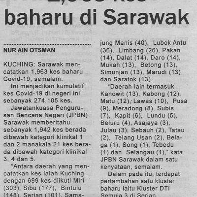 11.3.2022 Utusan Sarawak Pg.4 1963 Kes Baharu Di Sarawak