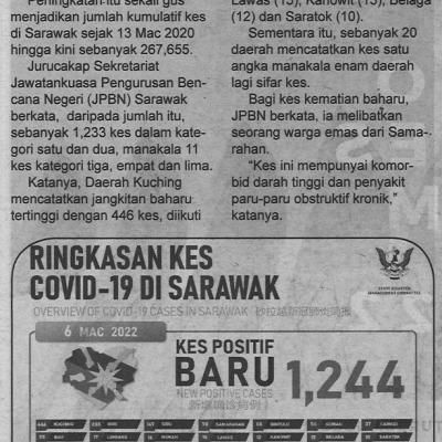 7.3.2022 Utusan Sarawak Pg.4 Kekal Empat Angka