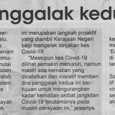 23.4.2022 Utusan Sarawak Pg.4 Dos Penggalak Kedua Perlu