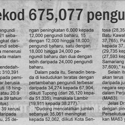 18.5.2022 Utusan Sarawak Pg.2 Sarawak Rekod 675077 Pengundi Baharu