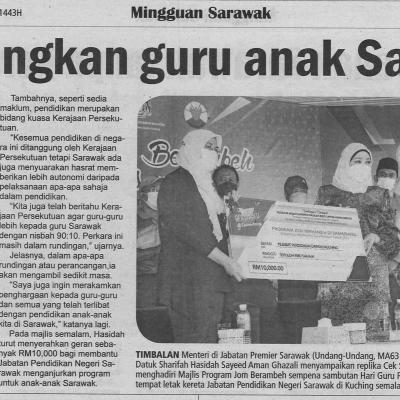 22.5.2022 Utusan Sarawak Pg 5 Perjuangan Guru Anak Sarawak