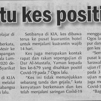 1. Covid 19 Satu Kes Positif Di Sarawak Utusan Sarawak Pg4