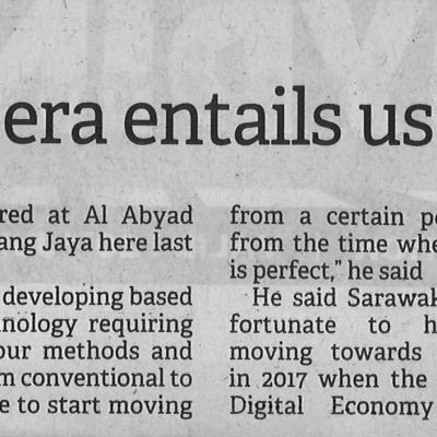 1. Digital Economic Era Entails Us To Change The Borneo Post. Pg31