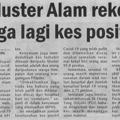 1. Kluster Alam Rekod Tiga Lagi Kes Positif Utusan Sarawak Pg4