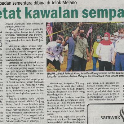 1. Perketat Kawalan Sempadan Utusan Sarawak. Pg3