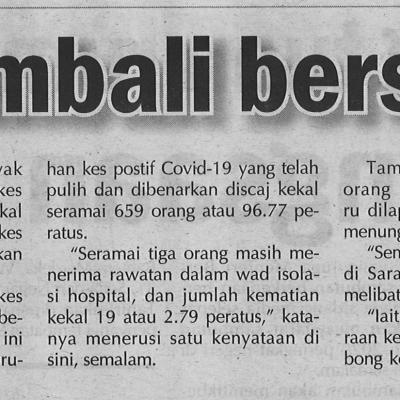 1. Sarawak Kembali Berstatus Hijau Utusan Sarawak Pg4