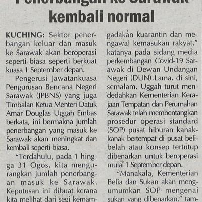 2. Penerbangan Ke Sarawak Kembali Normal 29.8.2020. Pg4