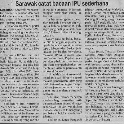 2. Sarawak Catat Bacaan Ipu Sederhana Utusan Sarawak Pg4
