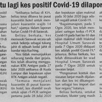 2. Satu Lagi Kes Positif Covid 19 Dilaporkan Mingguan Sarawak Pg4