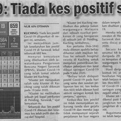 2. Tiada Kes Positif Semalam Utusan Sarawak. Pg4