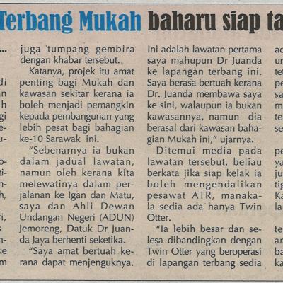 3. Lapang Terbang Mukah Baharu Siap Tahun Depan Mingguan Sarawak Pg3