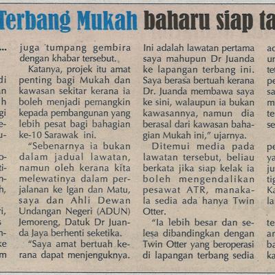 3. Lapang Terbang Mukah Baharu Siap Tahun Depan Mingguan Sarawak Pg3