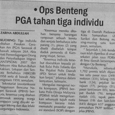 3. Ops Benteng Pga Tahan Tiga Individu Mingguan Sarawak. Pg6