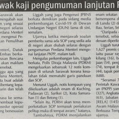 3. Sarawak Kaji Pengumuman Lanjutan Pkpp 29.8.2020. Pg4