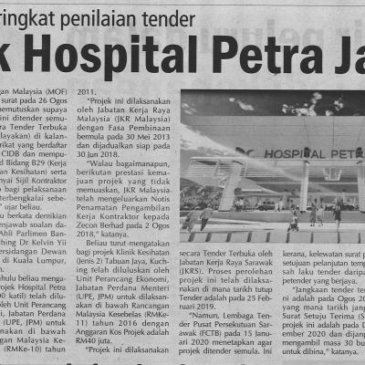 5. Berada Di Peringkat Penilaian Tender Projek Hospital Petra Jaya Utusan Sarawak Pg9
