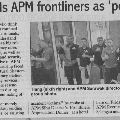 17.7.2022sunday Post Pg. 3 Deputy Minister Hails Apm Frontliners As Peoples Heroes