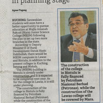 18.7.2022 Borneo Post Pg. 1 Two More Mrsms In The Offing
