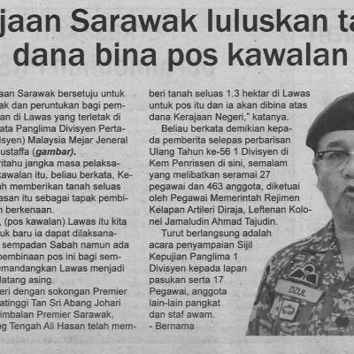 3.7.22 Mingguan Sarawak Pg. 5 Kerajaan Sarawak Luluskan Tapak Dana Bina Pos Kawalan