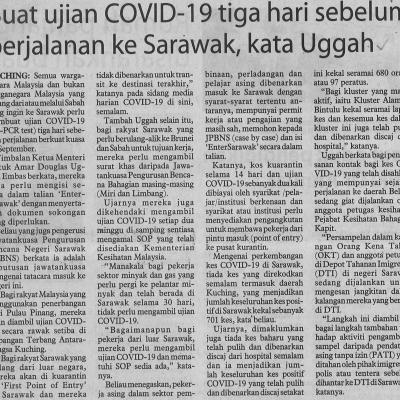 1. Buat Ujian Covid 19 Tida Hari Sebelum Perjalanan Ke Sarawak 19.9.2020. Pg.4