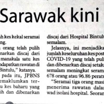 1. Covid 19 Seluruh Sarawak Kini Berstatus Hijau Utusan Borneo Pg.2
