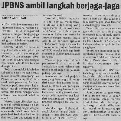 1. Jpbns Ambil Langkah Berjaga Jaga 25.9.2020. Pg.4